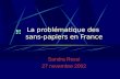 L a problématique des  sans-papiers en France