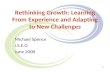 Rethinking Growth: Learning From Experience and Adapting to New Challenges