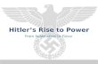 Hitler’s Rise to Power