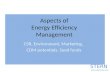 Aspects of  Energy Efficiency  Management