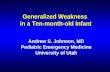 Generalized Weakness  in a Ten-month-old Infant