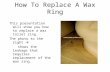 How To Replace A Wax Ring