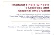 Thailand Single-Window  e-Logistics and  Regional Integration