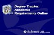 Degree Tracker: A cademic Requirements Online