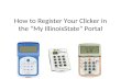 How to Register Your Clicker in the  “ My IllinoisState ”  Portal