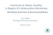 Nutrients & Water Quality: A Region 8 Collaborative Workshop