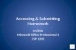 Accessing & Submitting  Homework