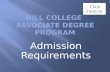 Hill College  Associate Degree Program