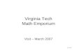 Virginia Tech Math Emporium