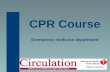 CPR Course Emergency medicine department