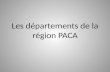 L es  départements  de la  région  PACA