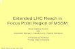 Extended LHC Reach in Focus Point Region of MSSM