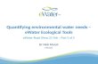 Quantifying environmental water needs – eWater Ecological Tools