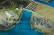 Renewable Energy Resources in New Zealand