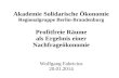 Akademie Solidarische Ökonomie Regionalgruppe Berlin-Brandenburg Profitfreie Räume