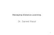 Managing Distance Learning