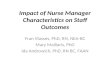 Impact of Nurse Manager Characteristics on Staff Outcomes