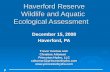 Haverford Reserve Wildlife and Aquatic  Ecological Assessment