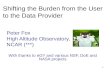 Shifting the Burden from the User to the Data Provider