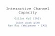 Interactive Channel Capacity