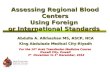Assessing Regional Blood Centers Using Foreign  or International Standards