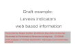 Draft example:  Levees indicators  web based information