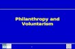 Philanthropy and Voluntarism