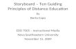 Storyboard – Ten Guiding Principles of Distance Education