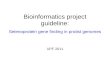 Bioinformatics project guideline: