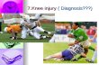 7.Knee injury ( Diagnosis???)