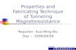 Properties and Fabricating Technique of Tunneling Magnetoresistance