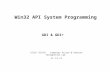 Win32 API System Programming