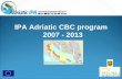 IPA Adriatic CBC program 2007 - 2013