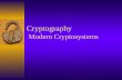 Cryptography  Modern Cryptosystems