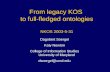 From legacy KOS  to full-fledged ontologies NKOS 2003-5-31