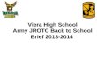 Viera High School Army JROTC Back to School Brief 2013-2014