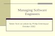 Managing Software Engineers