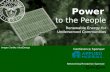 Power to the People Renewable Energy for Underserved Communities