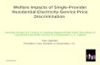 Welfare Impacts of Single-Provider Residential-Electricity-Service Price Discrimination