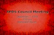 RPDS Council Meeting