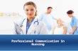 Professional Communication in Nursing