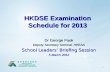 HKDSE Examination Schedule for 2013