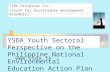 YSDA-Pilipinas Inc.  (Youth for Sustainable Development Assembly)