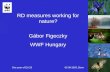RD measures working for nature? Gábor Figeczky WWF Hungary