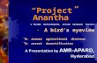 “Project Anantha” A TECHNO  DEVELOPMENTAL  ACTION  RESEARCH  PROJECT A bird’s eyeview