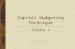 Capital Budgeting Technigue