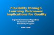 Flexibility through  Learning Outcomes:  Implications for Quality