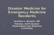 Disaster Medicine for Emergency Medicine Residents