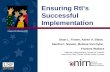 Ensuring RtI’s Successful Implementation