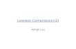 Lossless Compression(2)
